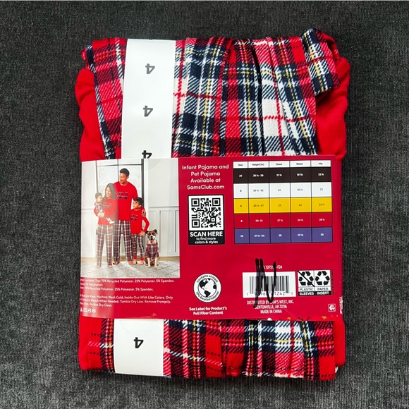 NWT Member's Mark Family Sleep Kids 2-Piece Pajama Set - Picture 9 of 13